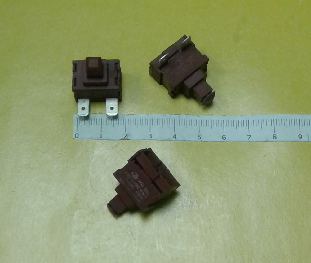 Кнопка 2pin KAN-L5 с фикс. угловая для пылесоса